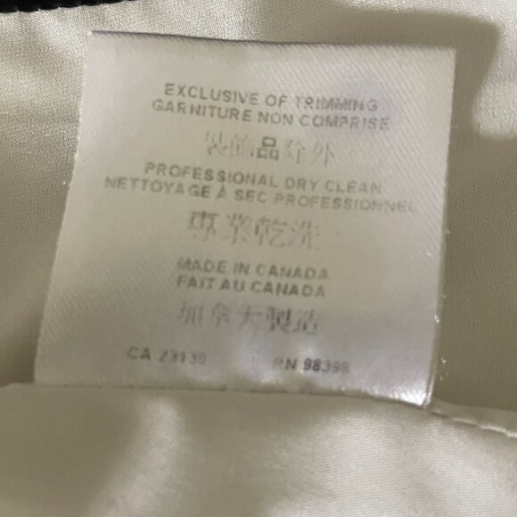 Judith and Charles wool blend Gray/Black/Cream dress-Size 10 - Picture 10 of 12